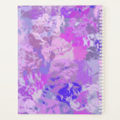 Abstract Trendy Camo Pink Paars Blue Planner (Achterkant)