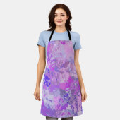 Abstract Trendy Camo Pink Paars Blue Schort (Gedragen)