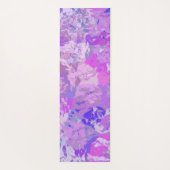 Abstract Trendy Camo Pink Paars Blue Yogamat (Achterkant)