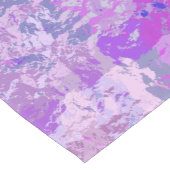Abstract trendy camouflage roze paars blauw korte tafelloper (Hoek)