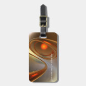 Abstract trendy en elegant 3d design bagagelabel (Voorkant verticaal)