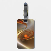 Abstract trendy en elegant 3d design bagagelabel (Achterkant verticaal)
