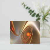 Abstract trendy en elegant 3d design briefkaart (Staand voorkant)