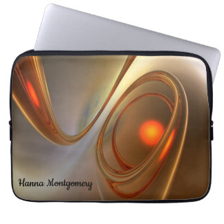 Abstract trendy en elegant 3d design laptop sleeve