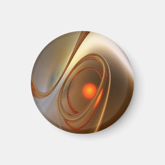 Abstract trendy en elegant 3d design magneet (Voorkant)