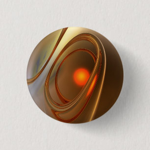 Abstract trendy en elegant 3d design ronde button 3,2 cm