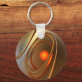 Abstract trendy en elegant 3d design sleutelhanger (Achterkant)