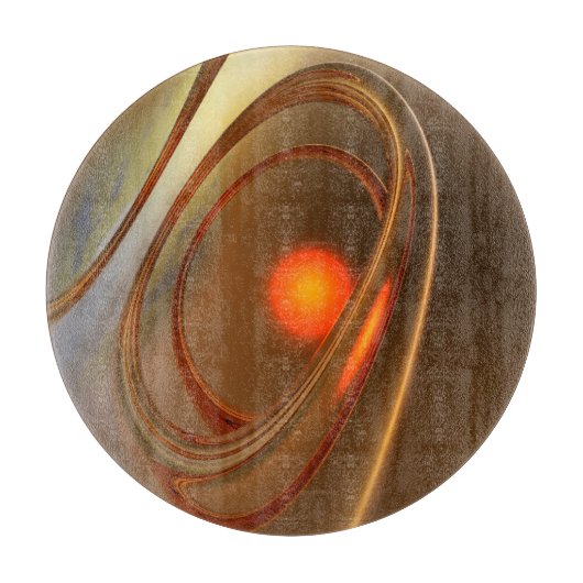 Abstract trendy en elegant 3d design snijplank (Voorkant)