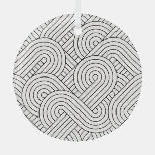 Abstract trendy: kleurrijke cirkels naadloos glas ornament