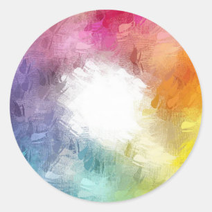 Abstract trendy leeg sjabloon blauw groen roze roo ronde sticker