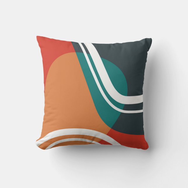 Abstract trendy line art design kussen (Voorkant)