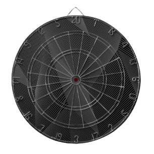 Abstract, trendy, modern, eenvoudig lijnpatroon dartbord