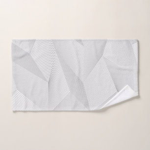 Abstract, trendy, modern, eenvoudig lijnpatroon handdoek