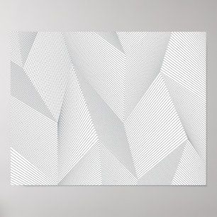Abstract, trendy, modern, eenvoudig lijnpatroon poster