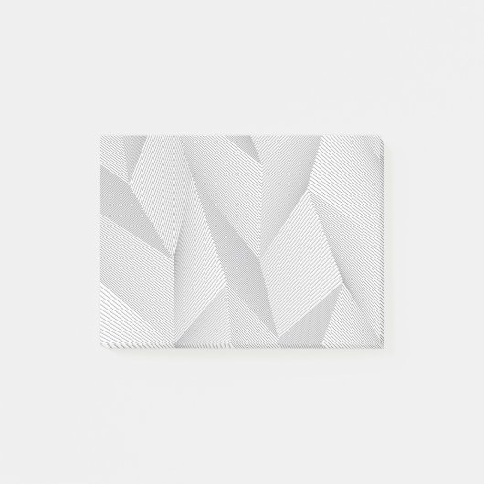 Abstract, trendy, modern, simple line pattern post-it® notes (Voorkant)