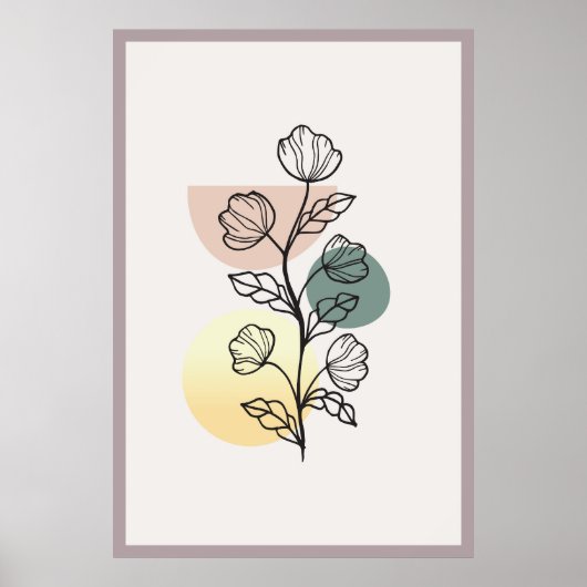 Abstract trendy ontwerp  poster (Voorkant)