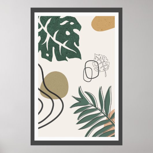 Abstract trendy ontwerp poster (Voorkant)