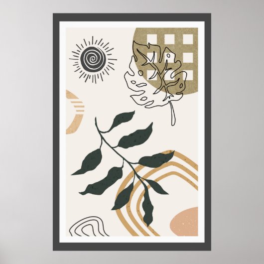 Abstract trendy ontwerp poster (Voorkant)