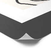 Abstract trendy ontwerp poster (Hoek)