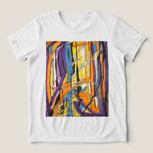 abstract Tri-Blend shirt (Design voorkant)