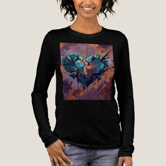 Abstract  Tri-Blend shirt (Voorkant)