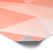 Abstract Triangle Art - Red Tones Poster (Hoek)