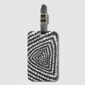 Abstract Triangle Detailed Pen and Ink Shapes  Bagagelabel (Voorkant (verticaal))