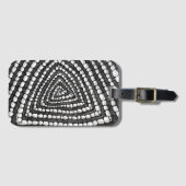 Abstract Triangle Detailed Pen and Ink Shapes  Bagagelabel (Voorkant (horizontaal))