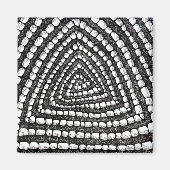 Abstract Triangle Detailed Pen and Ink Shapes  Magneet (Voorkant)