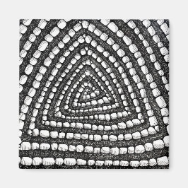 Abstract Triangle Detailed Pen and Ink Shapes  Magneet