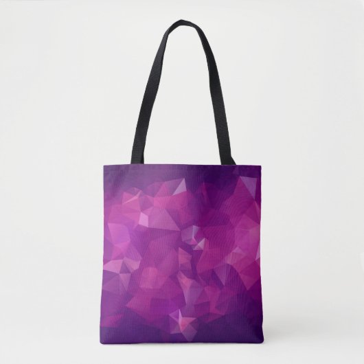 Abstract triangle violet texture backgroundbackgro tote bag (Voorkant)