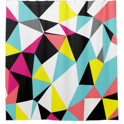 Abstract triangles geometrical pattern background douchegordijn (Voorkant)