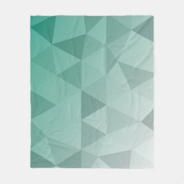 Abstract Triangles Seamless Pattern - Green Versio Fleece Deken
