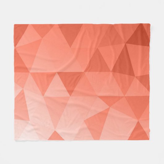 Abstract Triangles Seamless Pattern - Red Version Fleece Deken (Voorkant (Horizontaal))