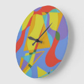 Abstract Triangular Celebration Large Clock Grote Klok (Hoek)
