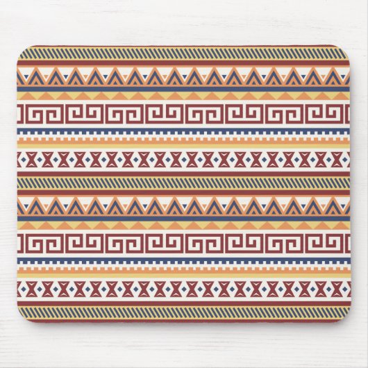 Abstract tribaal Aztec-patroon Muismat (Voorkant)