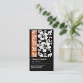 Abstract tribaal patroon - Elegant en Cute Floral Visitekaartje (Staand voorkant)