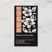 Abstract tribaal patroon - Elegant en Cute Floral Visitekaartje (Achterkant)
