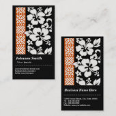 Abstract tribaal patroon - Elegant en Cute Floral Visitekaartje (Voorkant / Achterkant)