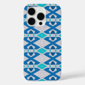 Abstract Tribal Design, Blues, Hoesje-Mate Case-Mate iPhone Case (Achterkant)