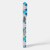 Abstract Tribal Design, Blues, Hoesje-Mate Case-Mate iPhone Case (Achterkant / Rechts)