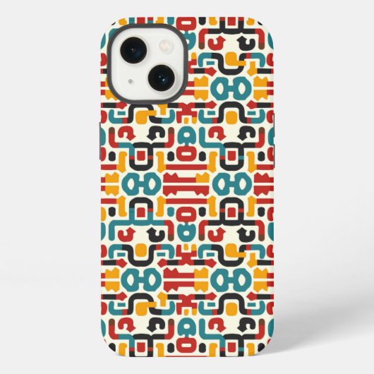 Abstract Tribal iPhone Hoesje (Achterkant)