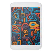 Abstract Tribal Kunst Deken Badmat (Voorkant Verticaal)
