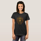 Abstract Tribal Monkey Chinese Astrology Zodiac An T-shirt (Voorkant volledig)