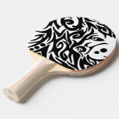 Abstract Tribale Wolf Tafeltennisbatje (Voorkant Gekanteld)