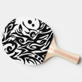 Abstract Tribale Wolf Tafeltennisbatje (Zijkant)