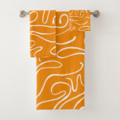 Abstract trillingspatroon bad handdoek (Insitu)