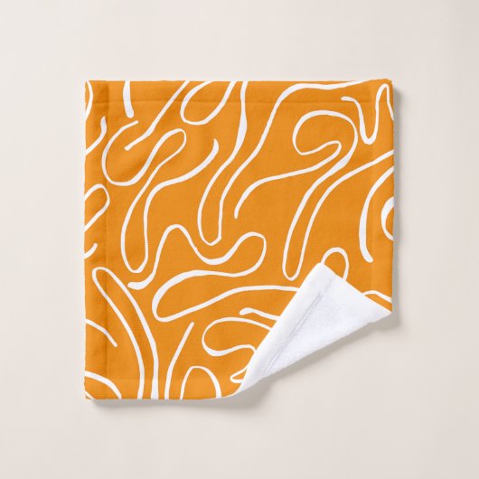 Abstract trillingspatroon bad handdoek (Wasdoekje)