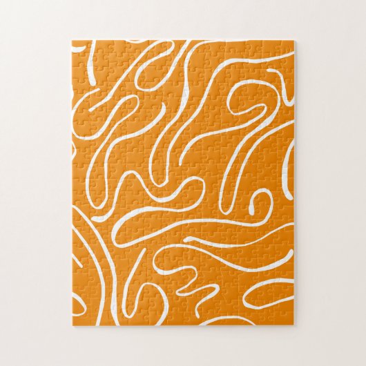 Abstract trillingspatroon legpuzzel (Verticaal)