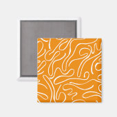 Abstract trillingspatroon magneet (Voorkant / Achterkant)